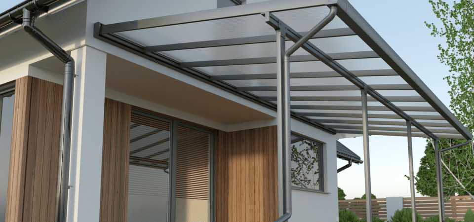 Terrassenüberdachung aus Aluminium